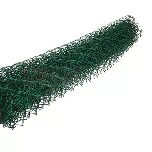 Сетка-рабица с полимерным покрытием зеленая (отсечка)