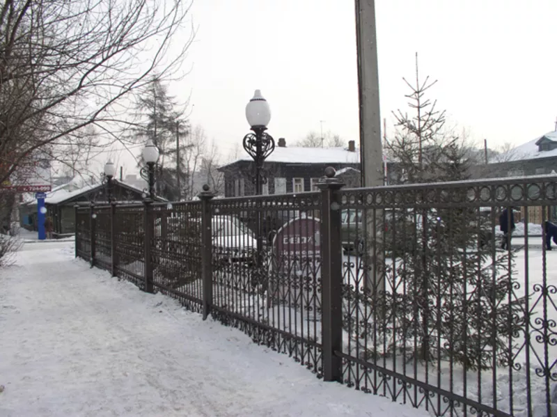 Кованые ворота,  заборы,  перила,  оградки - изготовление в Новосибирске. 6