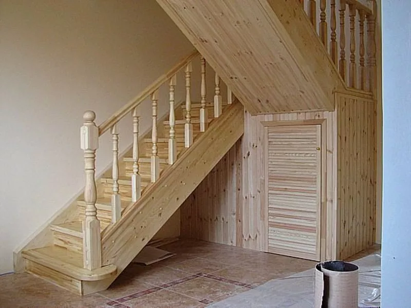 Лестницы деревянные Новосибирск для коттеджей,  домов. Изготовление. 4