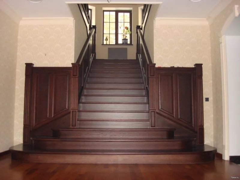 Лестницы деревянные Новосибирск для коттеджей,  домов. Изготовление. 11