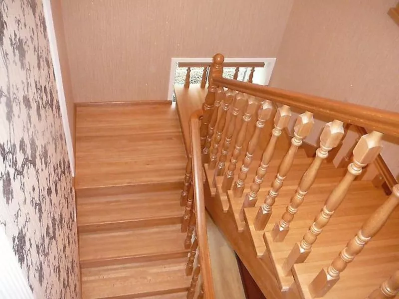 Лестницы деревянные Новосибирск для коттеджей,  домов. Изготовление. 12