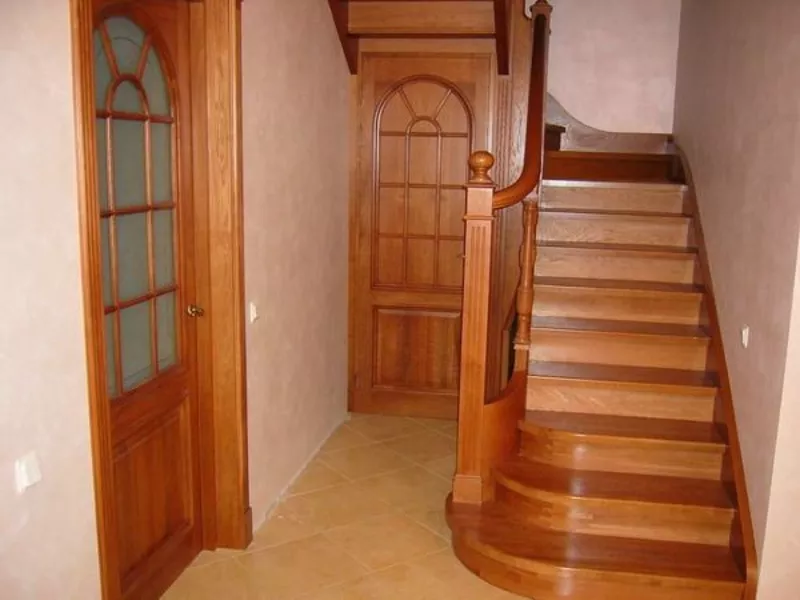 Лестницы деревянные Новосибирск для коттеджей,  домов. Изготовление. 15