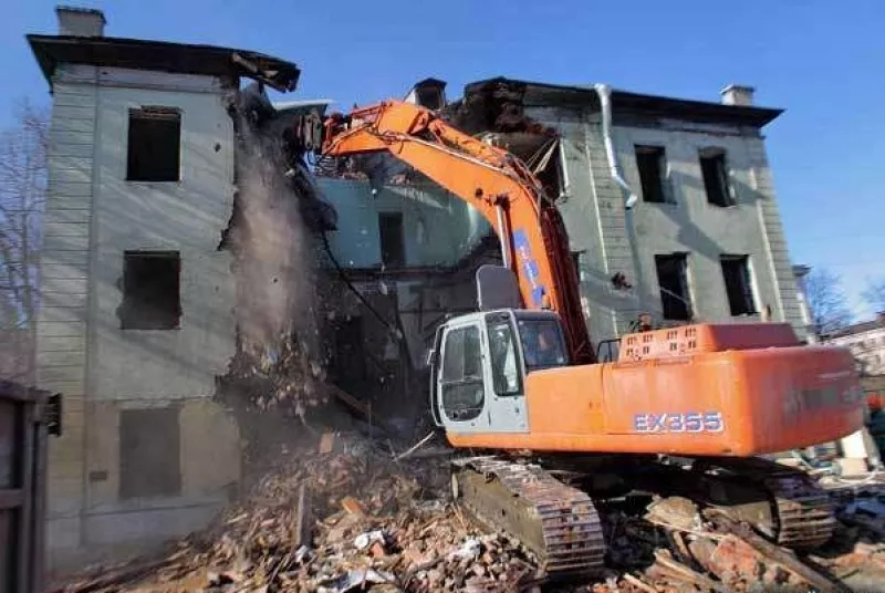 Демонтаж зданий в Новосибирске. Все виды работ.